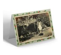 CHRISTMAS NOTELET - Vintage Wales - Station Mistress Festiniog Railway Tan-y-Bwlch b