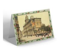 CHRISTMAS NOTELET - Vintage Wales - Swansea. Free Library (b)