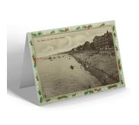 CHRISTMAS NOTELET - Vintage Wales - The Beach and Cliff Walk, Penarth
