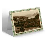 CHRISTMAS NOTELET - Vintage Wales - The Dam and Lake Vyrnwy, Llanwddyn (c)