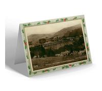 CHRISTMAS NOTELET - Vintage Wales - The Dam, Lake Vyrnwy, Llanwddyn Oswestry