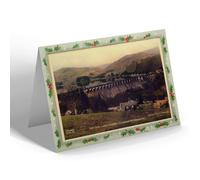 CHRISTMAS NOTELET - Vintage Wales - The Dam, Lake Vyrnwy, Llanwddyn Oswestry (b)