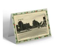 CHRISTMAS NOTELET - Vintage Wales - The Library, Whitchurch, Cardiff (a)