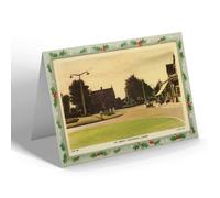 CHRISTMAS NOTELET - Vintage Wales - The Library, Whitchurch, Cardiff (ac)