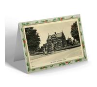 CHRISTMAS NOTELET - Vintage Wales - The Library, Whitchurch, Cardiff (b)