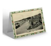 CHRISTMAS NOTELET - Vintage Wales - The Promenade, Barry Island (d)