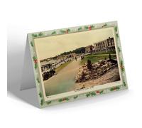 CHRISTMAS NOTELET - Vintage Wales - The Promenade, Barry Island (dc)