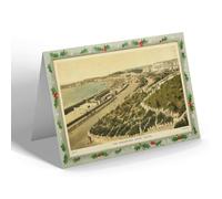 CHRISTMAS NOTELET - Vintage Wales - The Promenade, Barry Island (fc)