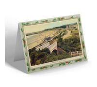 CHRISTMAS NOTELET - Vintage Wales - The Promenade, Barry Island (gc)