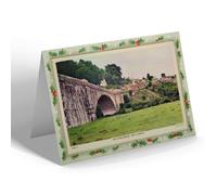 CHRISTMAS NOTELET - Vintage Wales - The Stone Bridge and Llandilo (b)
