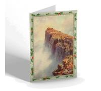 CHRISTMAS NOTELET - Vintage Wales - The Summit of Snowdon (a)