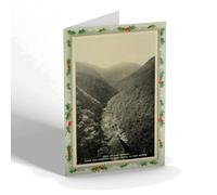 CHRISTMAS NOTELET - Vintage Wales - View of the Rheidol from Hotel, Devil's Bridge