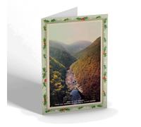 CHRISTMAS NOTELET - Vintage Wales - View of the Rheidol from Hotel, Devil's Bridge b