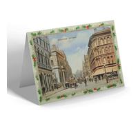 CHRISTMAS NOTELET - Vintage Warwickshire - Birmingham. New Street (ac)