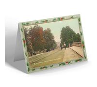 CHRISTMAS NOTELET - Vintage Warwickshire - Leamington. Victoria Bridge and Parade b