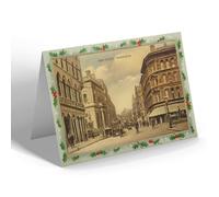 CHRISTMAS NOTELET - Vintage Warwickshire - New Street, Birmingham (dc)