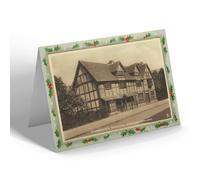 CHRISTMAS NOTELET - Vintage Warwickshire - Shakespeare's Birthplace, Stratford (e)