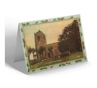 CHRISTMAS NOTELET - Vintage Warwickshire - St. Laurence's Church, Meriden (b)