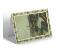 CHRISTMAS NOTELET - Vintage Warwickshire - The River, Stratford-on-Avon (a)