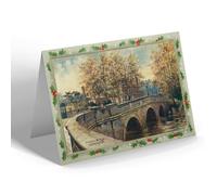 CHRISTMAS NOTELET - Vintage Warwickshire - Victoria Bridge, Leamington