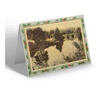 CHRISTMAS NOTELET - Vintage Wiltshire - River Bridge, Bradford-on-Avon (b)