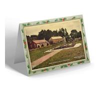 CHRISTMAS NOTELET - Vintage Worcestershire - Saint Richard Statue, Droitwich (b)