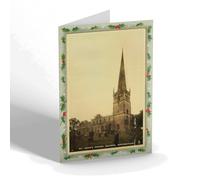 CHRISTMAS NOTELET - Vintage Worcestershire - St. John's Parish Church, Bromsgrove b