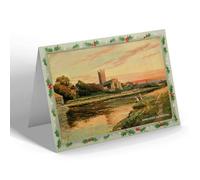 CHRISTMAS NOTELET - Vintage Worcestershire - Worcester Cathedral (d)