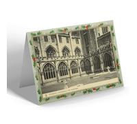 CHRISTMAS NOTELET - Vintage Worcestershire - Worcester. Cathedral, The Cloisters