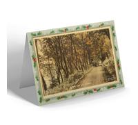CHRISTMAS NOTELET - Vintage Yorkshire - A Leafy Lane near Grosmont (b)