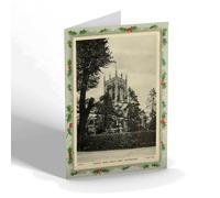 CHRISTMAS NOTELET - Vintage Yorkshire - Church from South West, Cottingham