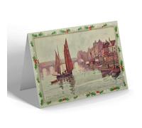CHRISTMAS NOTELET - Vintage Yorkshire - High Tide At Whitby