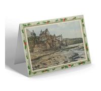 CHRISTMAS NOTELET - Vintage Yorkshire - Looking North, Robin Hood's Bay (b)