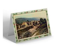 CHRISTMAS NOTELET - Vintage Yorkshire - Muker from West (b)
