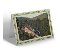 CHRISTMAS NOTELET - Vintage Yorkshire - Pecca Falls from Helks, Ingleton (b)