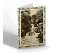 CHRISTMAS NOTELET - Vintage Yorkshire - Rival Falls, Ingleton (a)