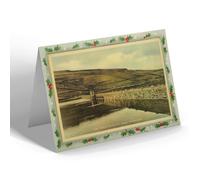 CHRISTMAS NOTELET - Vintage Yorkshire - Scar House Reservoir, Upper Nidderdale (b)