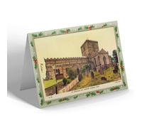 CHRISTMAS NOTELET - Vintage Yorkshire - St. Oswalds 12th Century Church, Filey (b)