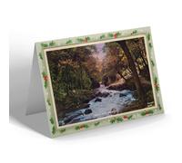 CHRISTMAS NOTELET - Vintage Yorkshire - Swiilla Glen, Ingleton (b)