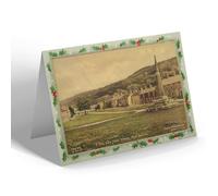 CHRISTMAS NOTELET - Vintage Yorkshire - The Hills from the Village, West Burton (b)