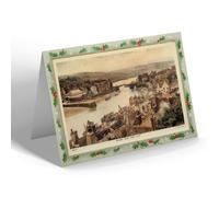 CHRISTMAS NOTELET - Vintage Yorkshire - Whitby from West Cliff (b)
