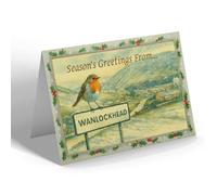 CHRISTMAS NOTELET - Wanlockhead - Toll House & General View - Vintage Design