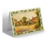 CHRISTMAS NOTELET - War Memorial, Great Barrington - Vintage Art Style