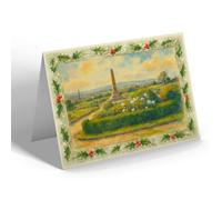 CHRISTMAS NOTELET - War Memorial, Great Harwood - Vintage Art Style