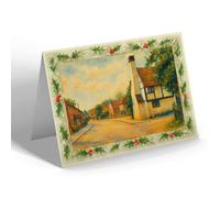 CHRISTMAS NOTELET - Well End, Bourne End - Vintage Art Style