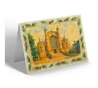 CHRISTMAS NOTELET - West Door, St George's Chapel, Windsor - Vintage Art Style