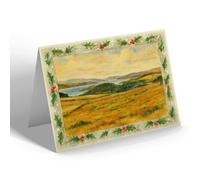CHRISTMAS NOTELET - West Loch Tarbert, Clachan - Vintage Art Style