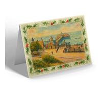 CHRISTMAS NOTELET - Westcliff-on-Sea. Pier - Vintage Art Style