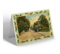 CHRISTMAS NOTELET - Westcliff-on-Sea. Prittlewell Village - Vintage Art Style