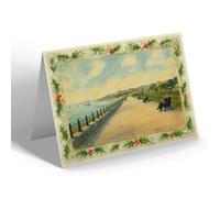 CHRISTMAS NOTELET - Westcliff-on-Sea. The Esplanade - Vintage Art Style